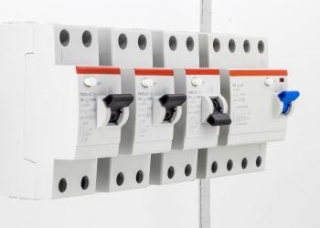 electric machines, switches, isolated on white background